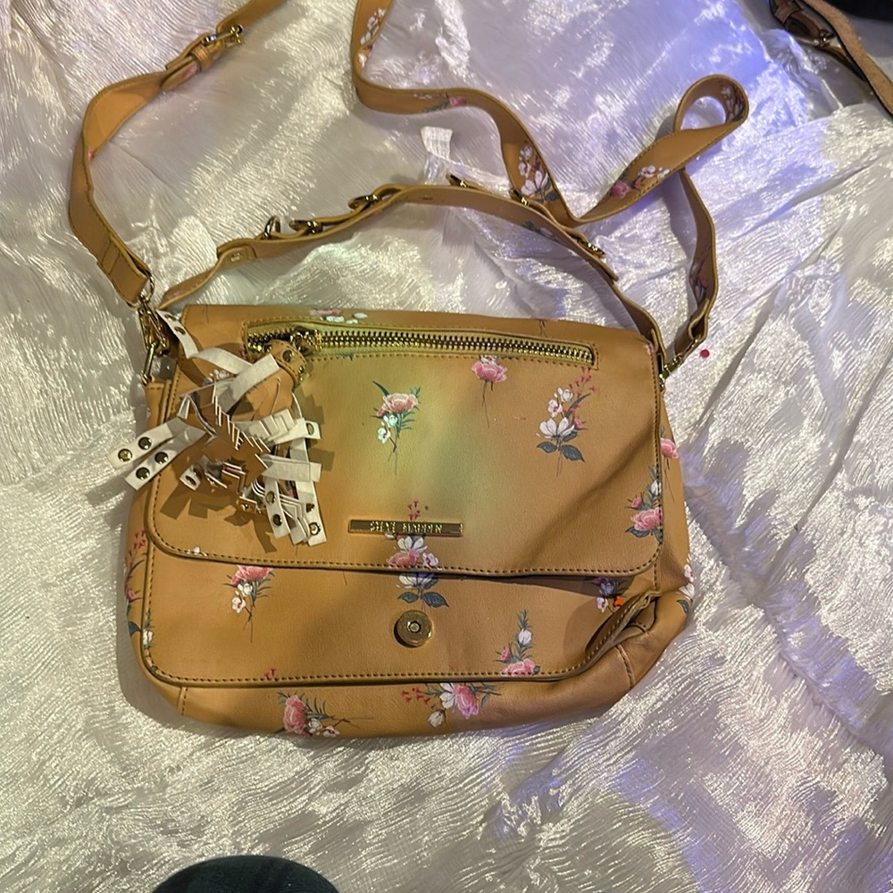 Steve Madden Small Floral Yellow Bag